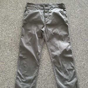 American Eagle Pants Men's 32 x 34 Original Straight Chino Extreme Flex Olive